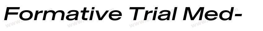 Formative Trial Med字体转换